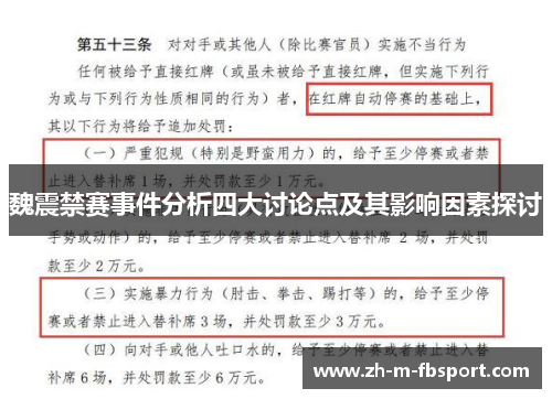魏震禁赛事件分析四大讨论点及其影响因素探讨 魏震禁赛事件分析四大讨论点及其影响因素探讨